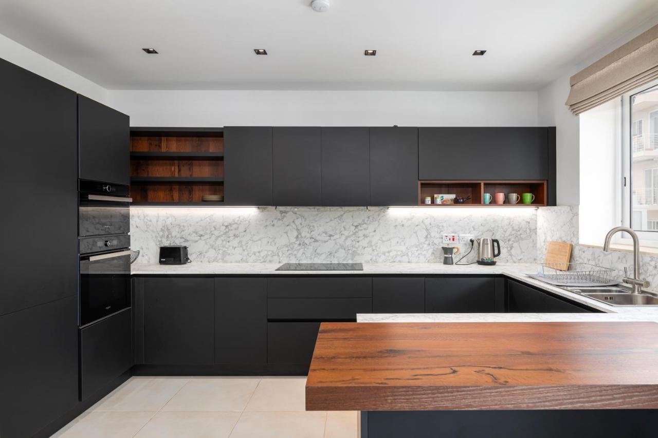 Modern 3Br Stylish Apartment With Large Balcony - Close To St Julians And St Georges Bay Is-Swieqi Buitenkant foto